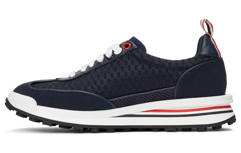 Thom Browne Navy Tech Runner Low Sneakers (FFD108B-03193) (3)