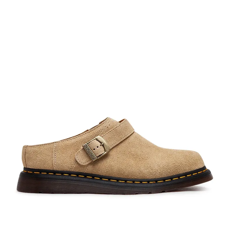 Dr. Martens Isham Desert Oasis Suede Mules Parchment Beige (31734292)