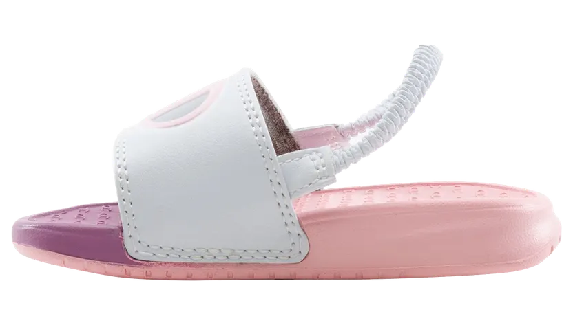 Champion Super Slides Mega Script PS “White / Pink / Multicolor” (CP101183T)