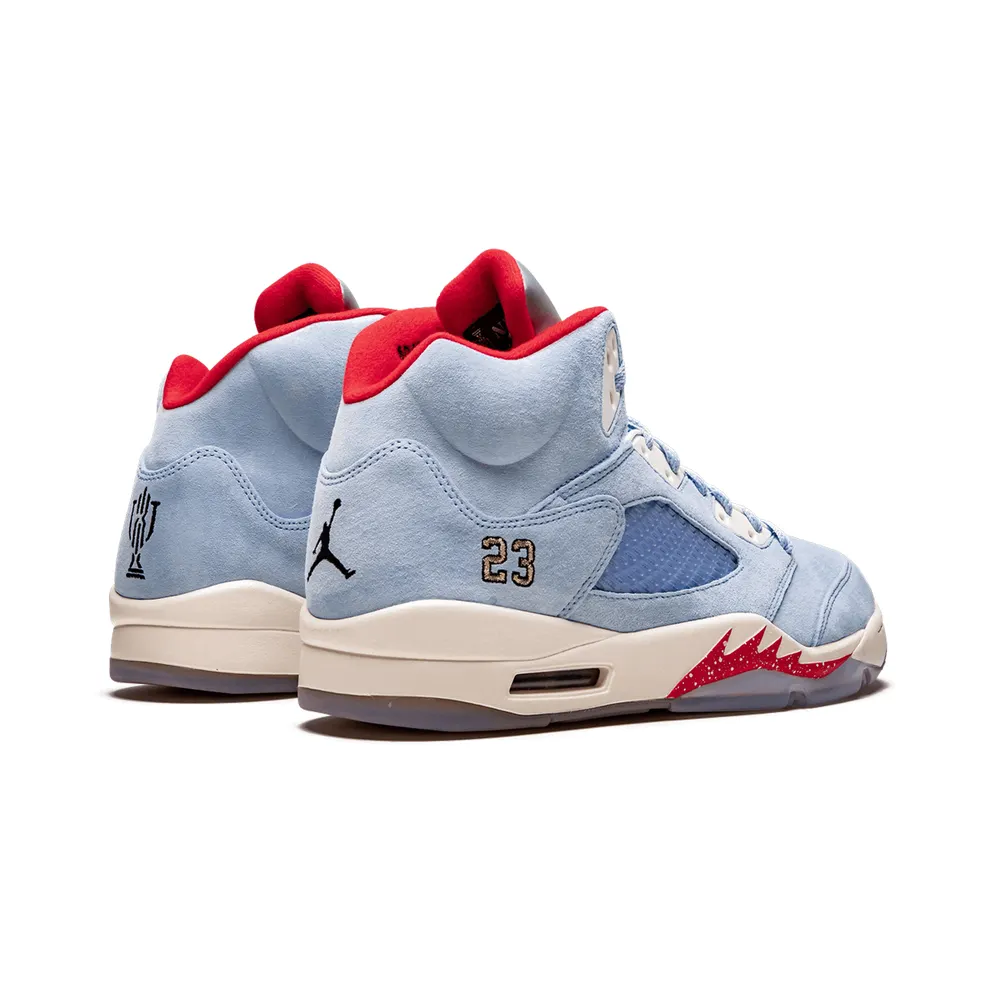 Jordan 5 Retro Trophy Room Ice Blue Ice Blue/University Red-Sail-Metallic Gold (CI1899 400)