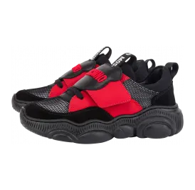 Moschino Sneakers Teddy Shoes Aus Mesh Und Kalbsleder (MNT2026573501)