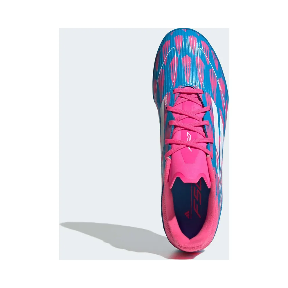 adidas F50 League Turf Solar Blue Cloud White Solar Pink (IF1336)