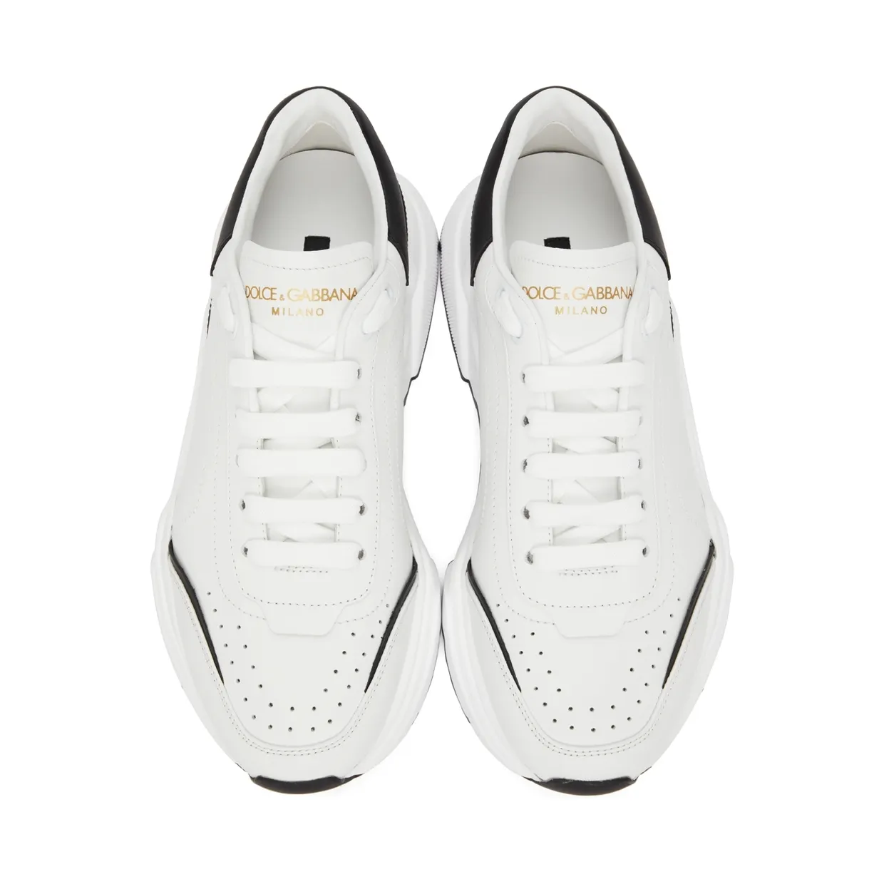 Dolce & Gabbana White & Black Daymaster Sneakers (CS1791 AX589) (5)