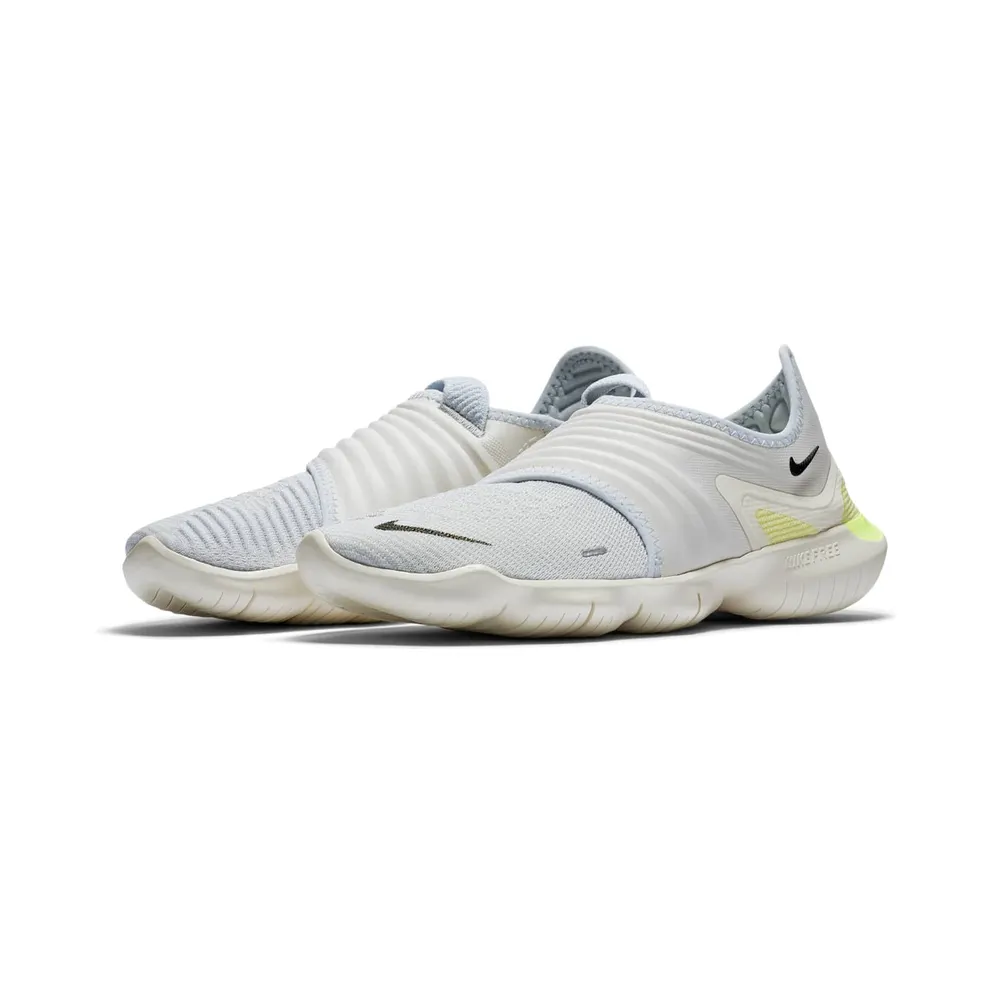 Nike Free RN Flyknit 3.0 Pure Platinum Luminous Green Pure Platinum/Luminous Green-Black (AQ5707-004)