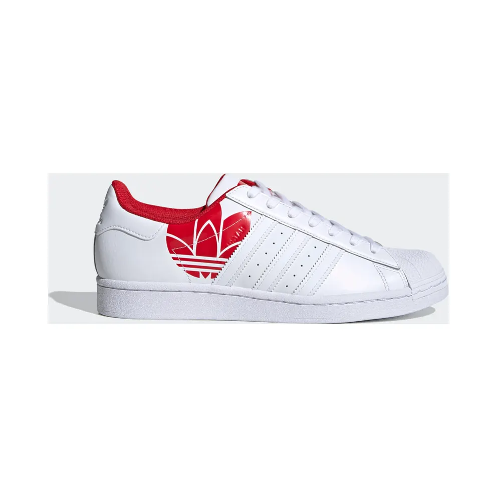 adidas Superstar Schuh Cloud White / Cloud White / Scarlet (FY2828)