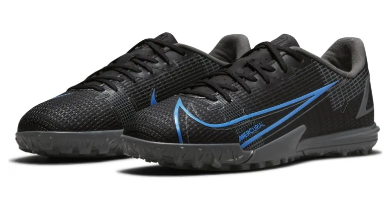 Nike Jr. Mercurial Vapor 14 Academy TF Turf-Fußballschuh für jüngere/ältere Schwarz (CV0822-004)