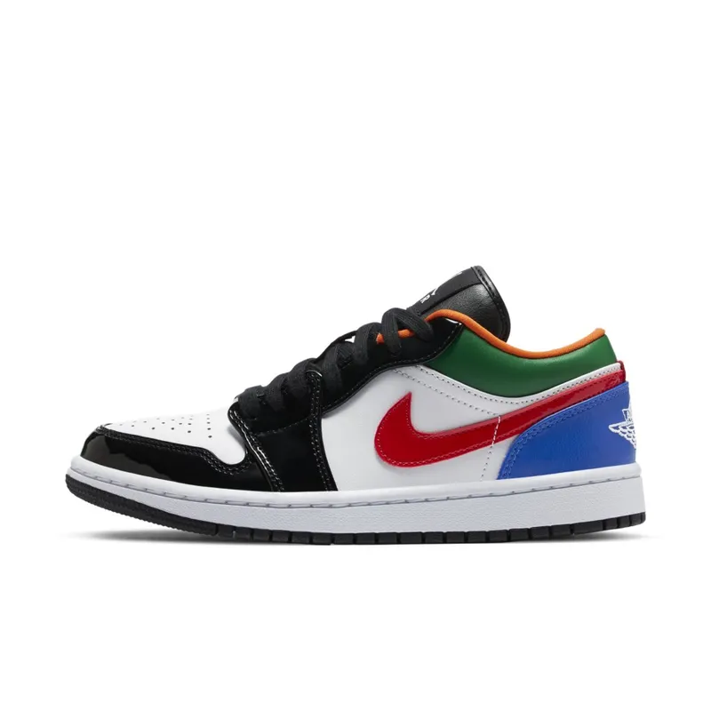 Air Jordan WMNS 1 Low Multi-Color Black Toe (2020) (CZ4776-101)