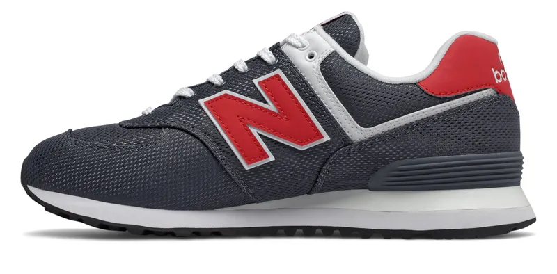 New Balance 574 Summer Mesh Grey Red Thunder/Team Red (ML574SCJ)