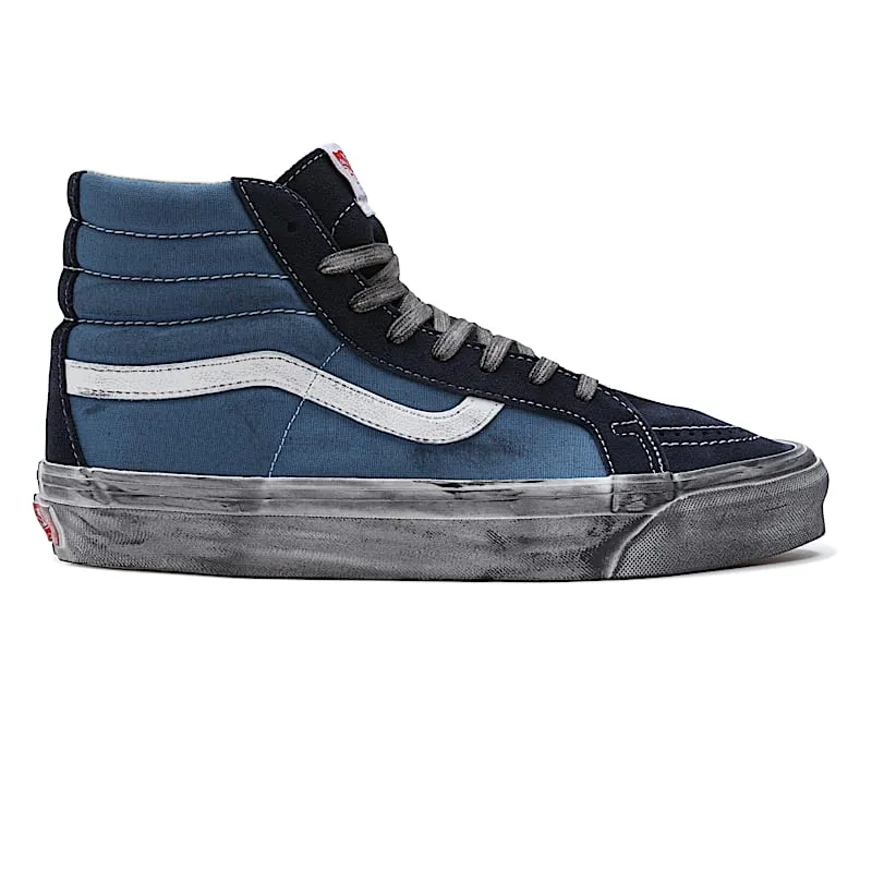 Vans Vault UA OG Sk8-Hi LX Stressed Navy Blue (VN0A4BVBNGJ)