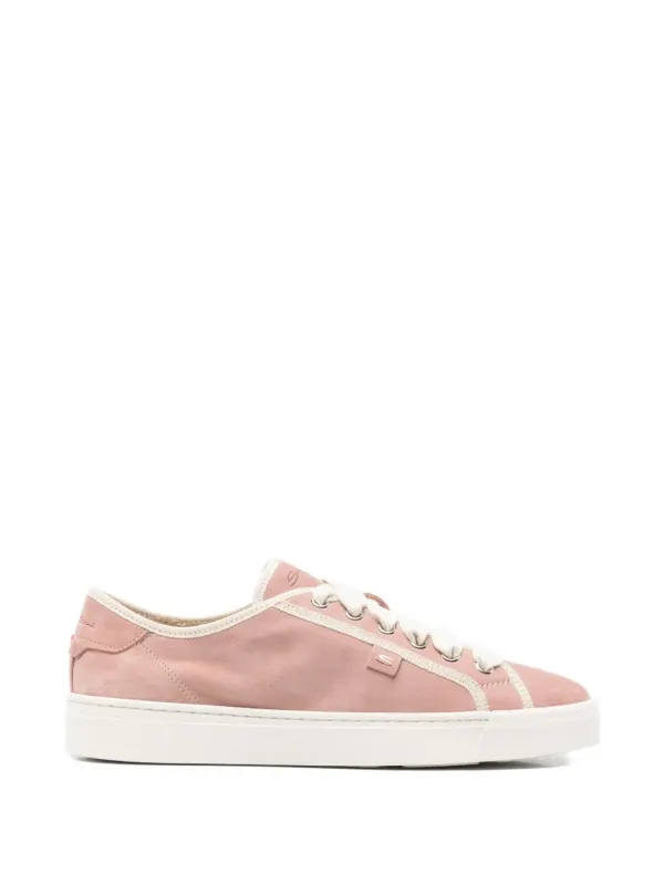 Santoni Sneakers aus Wildleder – Rosa (WBGT61468PNM)