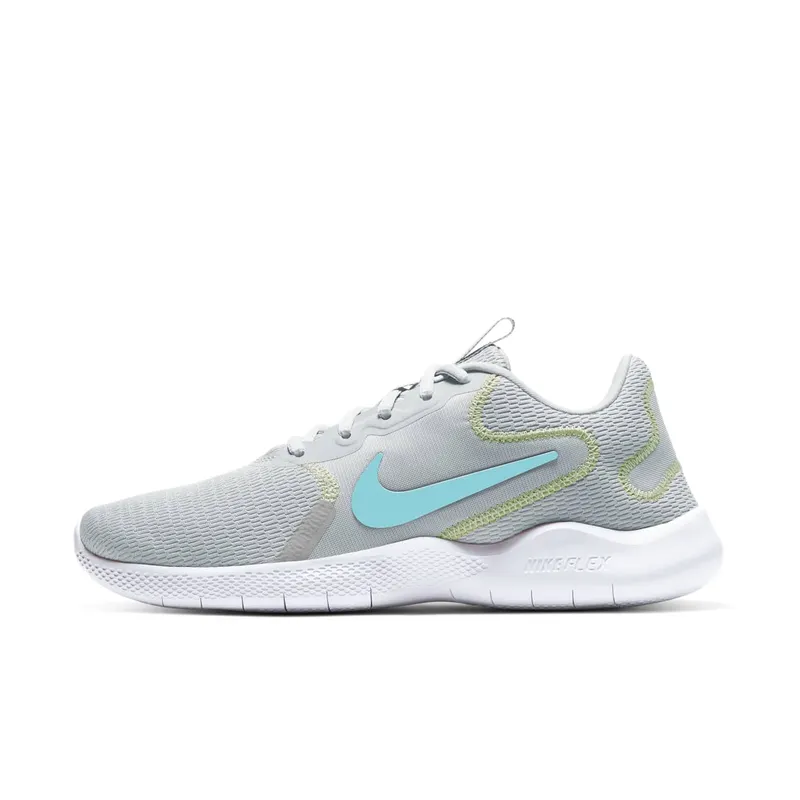 Nike Flex Experience Run 9 Grey “Pure Platinum / Barely Volt / Black / Glacier Ice” (CD0227-005)