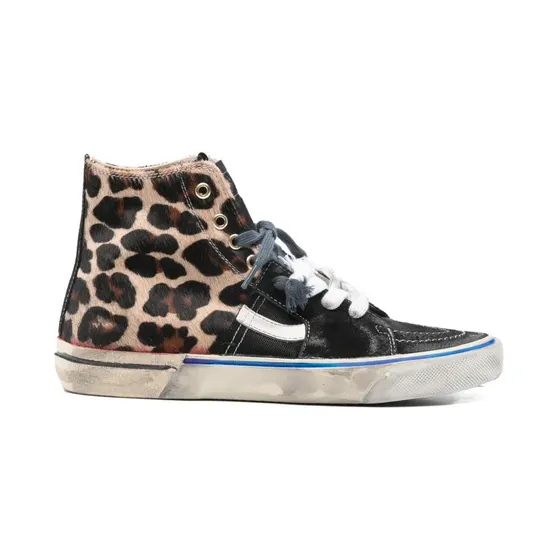 Paul Easterlin Caly Star High-Top-Sneakers mit Leopardenmuster “Black” (CS014ABCALYSTAR)