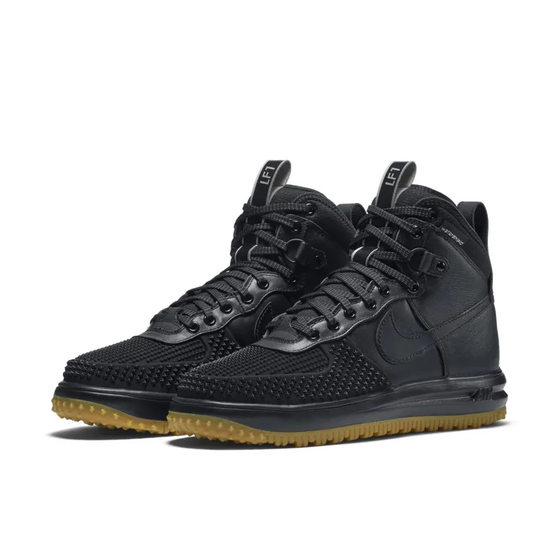Nike Lunar Force 1 Duckboot Black Gum Black/Black-Metallic Silver-Anthracite (805899-003)