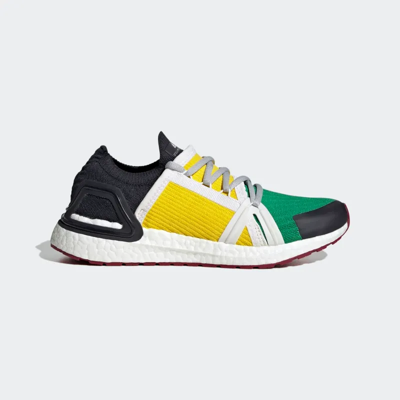 adidas by Stella McCartney Ultraboost 20 Shoes Green / Yellow / Cloud White (GX1568)