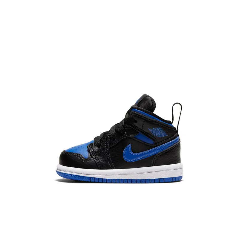 Jordan 1 Mid Royal 2020 (TD) Black/White-Hyper Royal (640735-068)