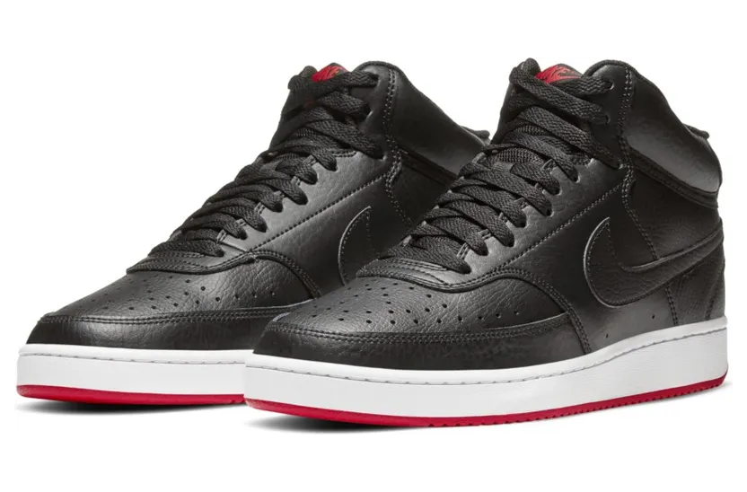 Nike Court Vision Mid Black University Red