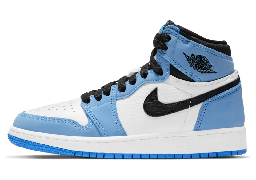 Air Jordan 1 Retro High White University Blue (GS) (575441-134)