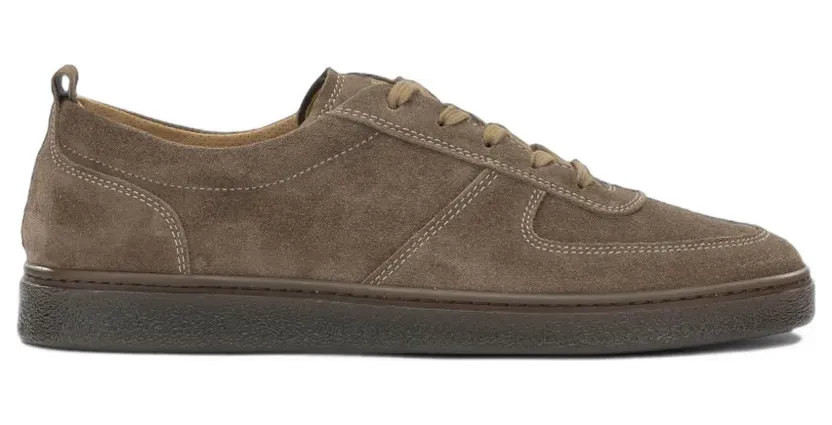 Henderson Baracco suede panelled sneakers – Bruin (LEVANTES54)
