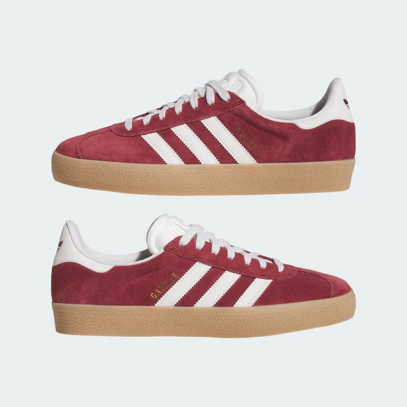 Adidas Gazelle ADV Shadow Red / Crystal White / Gold Metallic (JR2000)
