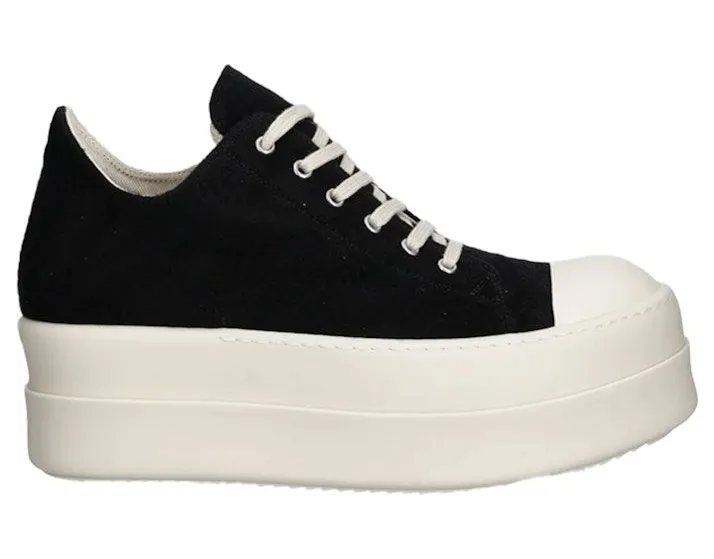Rick Owens DRKSHDW Double Bumper Low Black Milk Fleece (DU02E7832-BMO-71645)