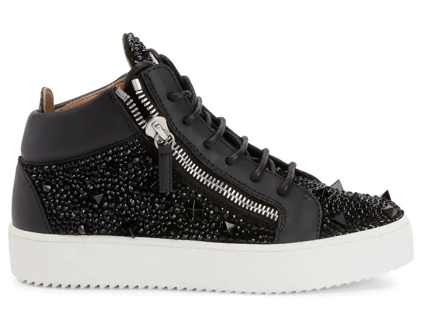 Giuseppe Zanotti Sneakers verfraaid met stras – Zwart (RW20013003)