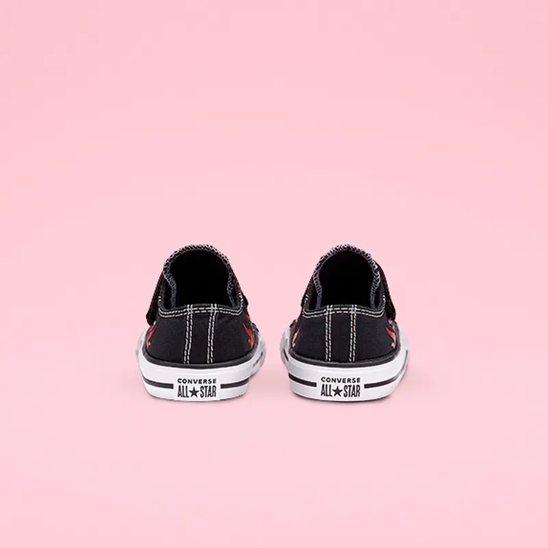 Converse Toddler Archive Flames Hook and Loop Chuck Taylor All Star Low Top (766199C)