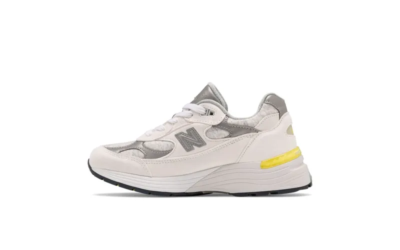 New Balance 992 MiUSA White Silver Yellow (W) (W992FC)