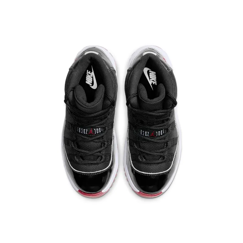 Jordan 11 Retro Playoffs Bred 2019 (PS) Black/White-Varsity Red (378039-061)