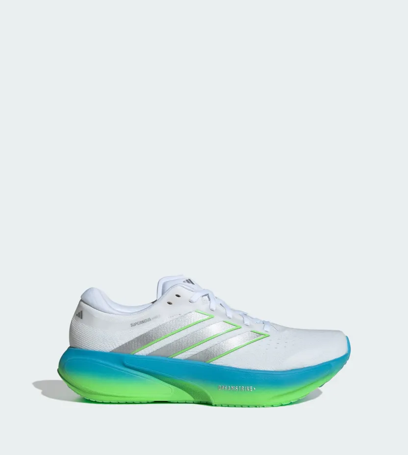 Adidas SUPERNOVA RISE 3 HARDLOOPSCHOENEN Cloud White / Silver Metallic / Semi Blue Burst (JP8680)