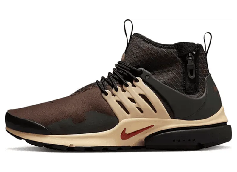 Nike Air Presto Mid Utility Baroque Brown Sesame Sequoia Canyon Rust (DC8751-200)