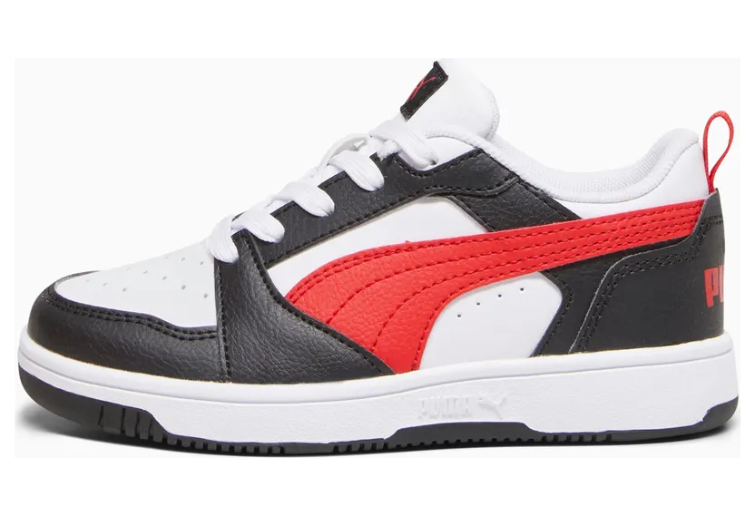 Puma Rebound V6 Lo Wit/Zwart/Rood (393834-04)