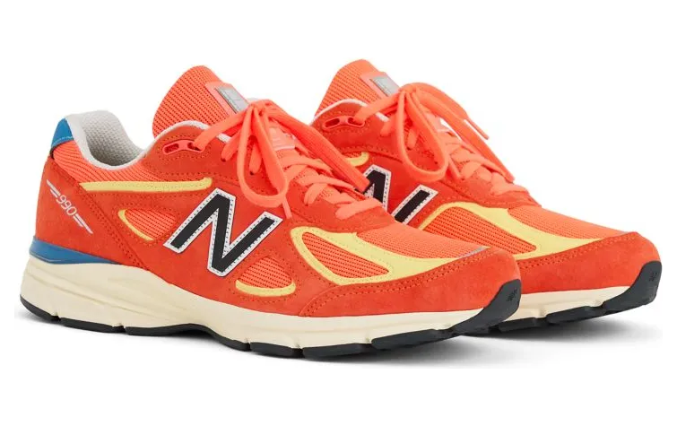 New Balance 990v4 – “Urgent Red / Maize / Afterglow” (U99076B)
