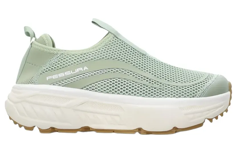Fessura Trail PLT Slip-On-Sneakers aus Mesh – Grün (TRA004)