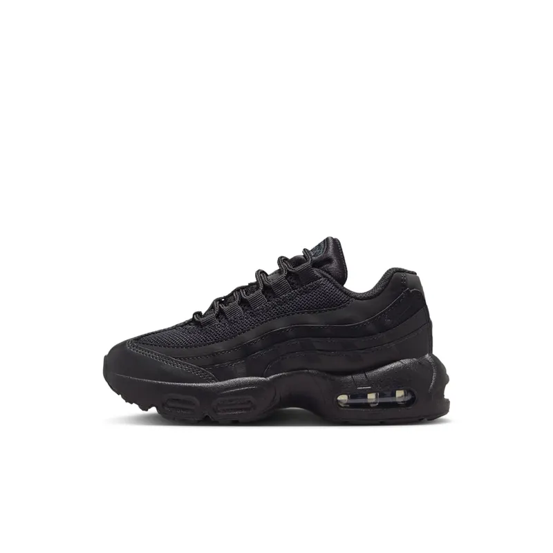 Nike Air Max 95 Recraft GS “Black / Black / Anthracite / Black” (HQ6364-001)