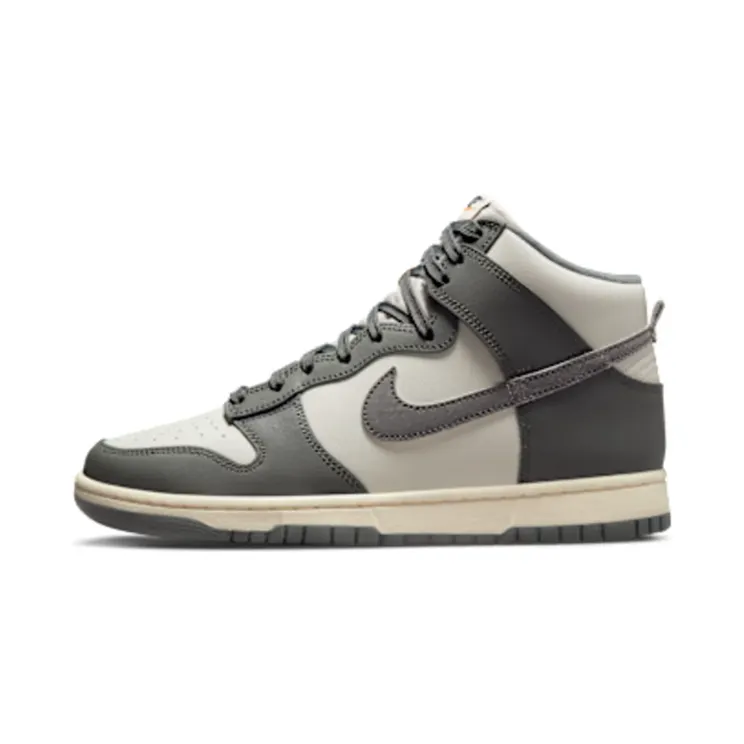 Nike Dunk High Vintage “Light Bone / Coconut Milk / Alpha Orange / Tumbled Grey” (DM0582-001)