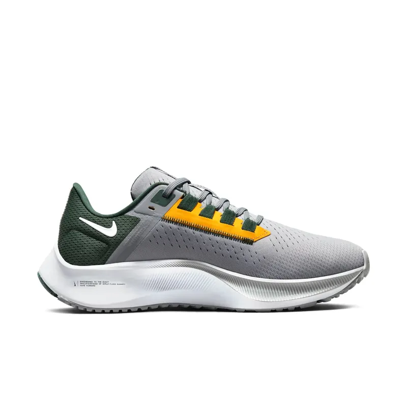 Nike Air Zoom Pegasus 38 Green Bay Packers Grey (DJ0844-001)