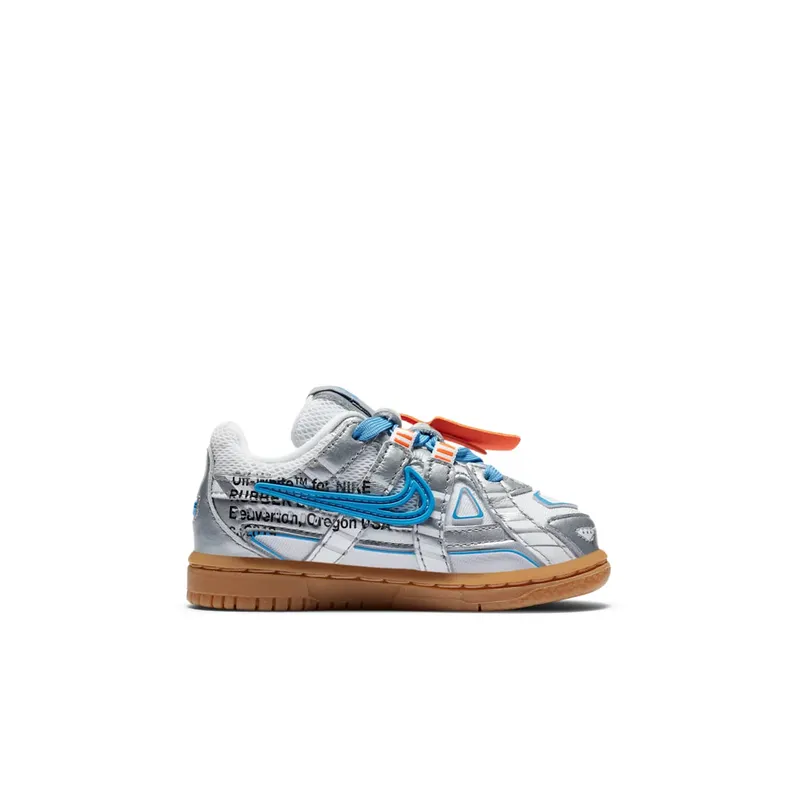 Nike Air Rubber Dunk Off-White University Blue (TD) White/University Blue-White (CW7444-100)