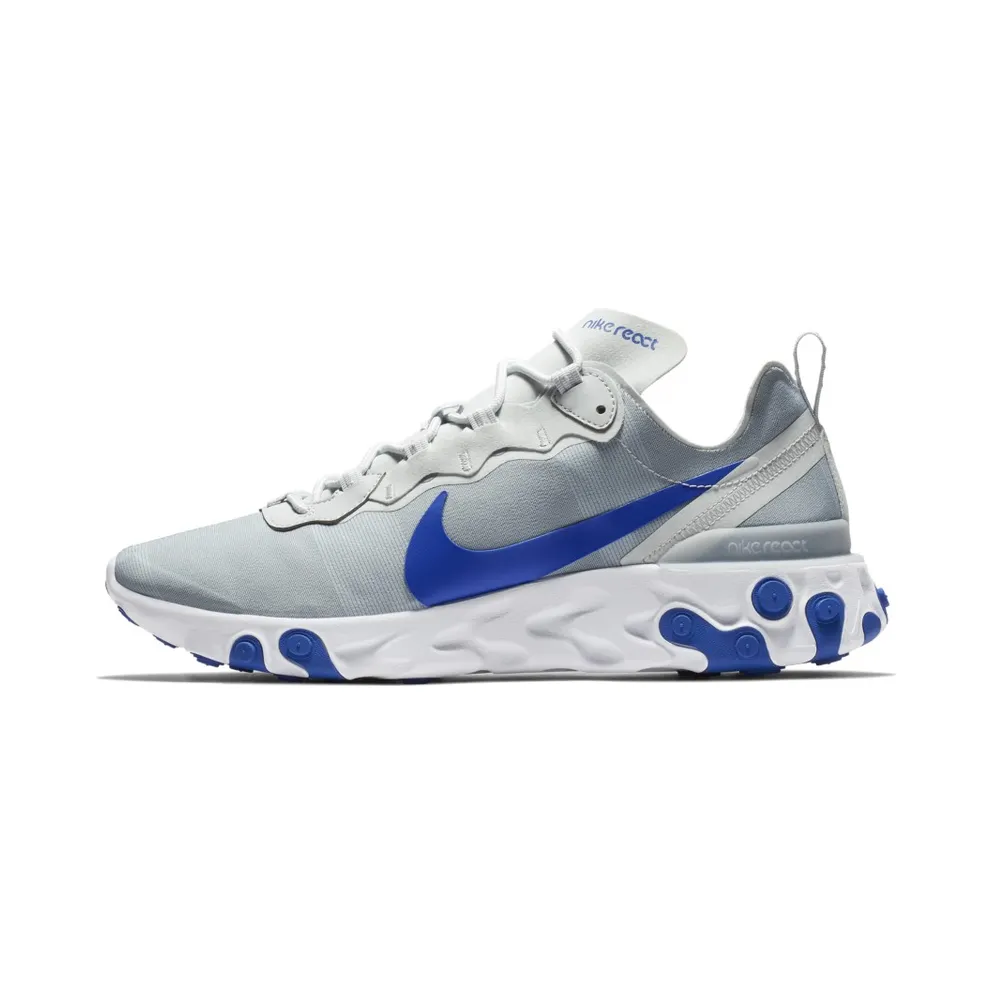 Nike React Element 55 Pure Platinum Racer Blue (BQ6166-005)
