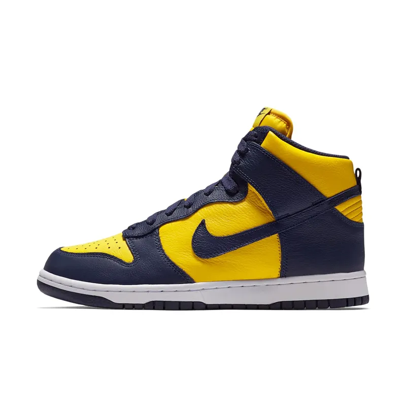 Nike Dunk High Michigan Varsity Maize/Midnight Navy (850477-700)