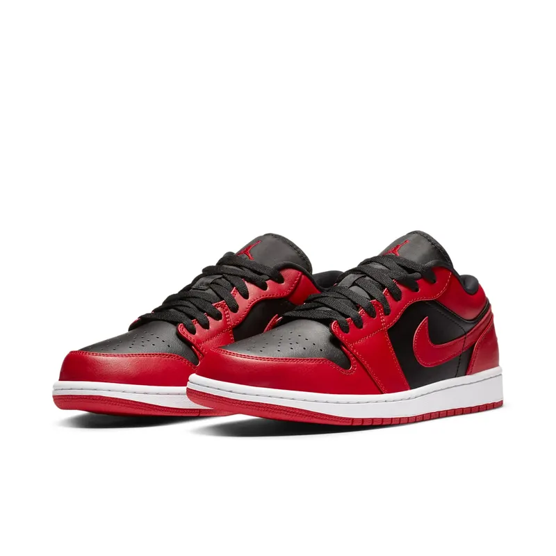 Jordan 1 Low Reverse Bred Gym Red/Black-Gym Red-White (553558-606)