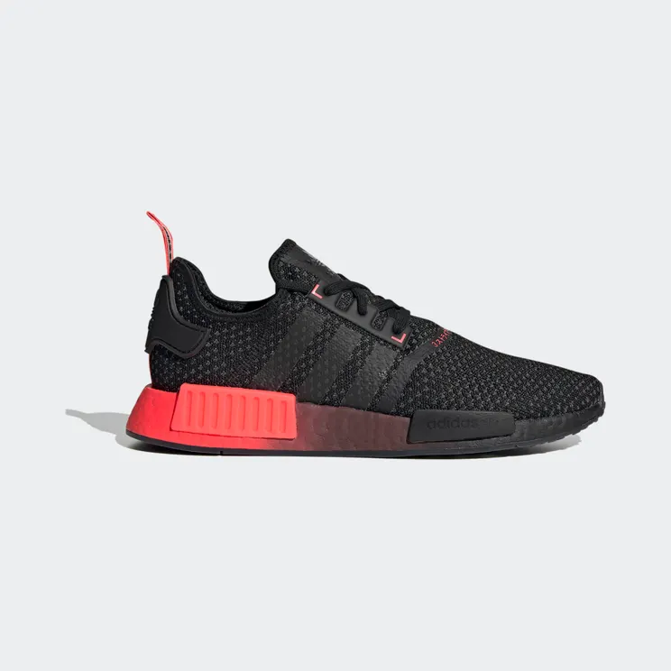 Adidas NMD_R1 Knit ‘Black Signal Pink’ Core Black/Core Black/Signal Pink (FV1738)