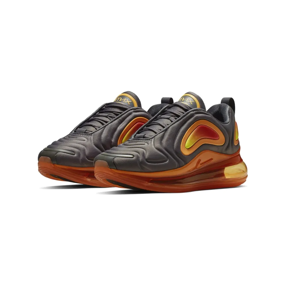 Nike Air Max 720 Black Fuel Orange (GS) Black/Black-Fuel Orange-Orange Pulse-Yellow Pulse (AQ3196-004)