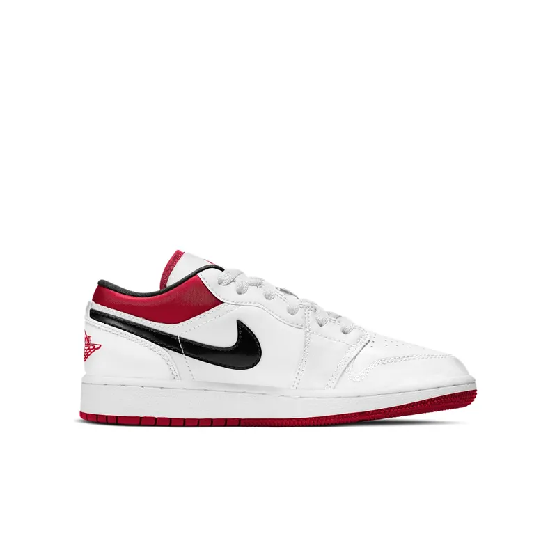 Jordan 1 Low White Gym Red (GS) (553560-118)