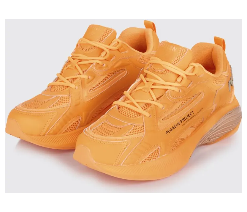 Plein Sport Pegasus Project Mesh And Rubber Sneakers Orange (SAFSUSC0935STE003N86)