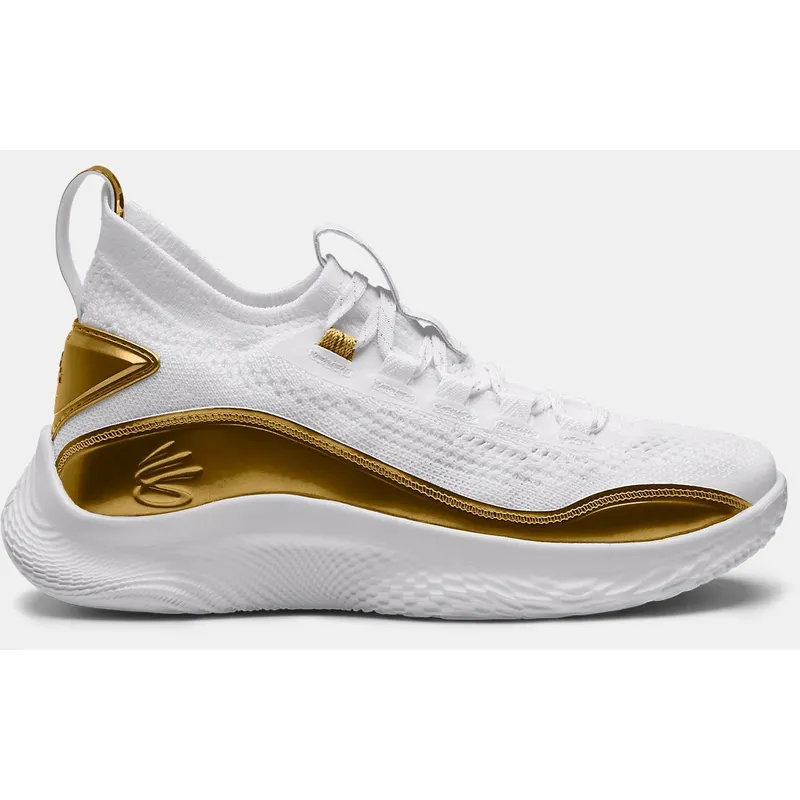 Under Armour Basketball Shoes Grade School Curry Flow 8 White (3024457-102)