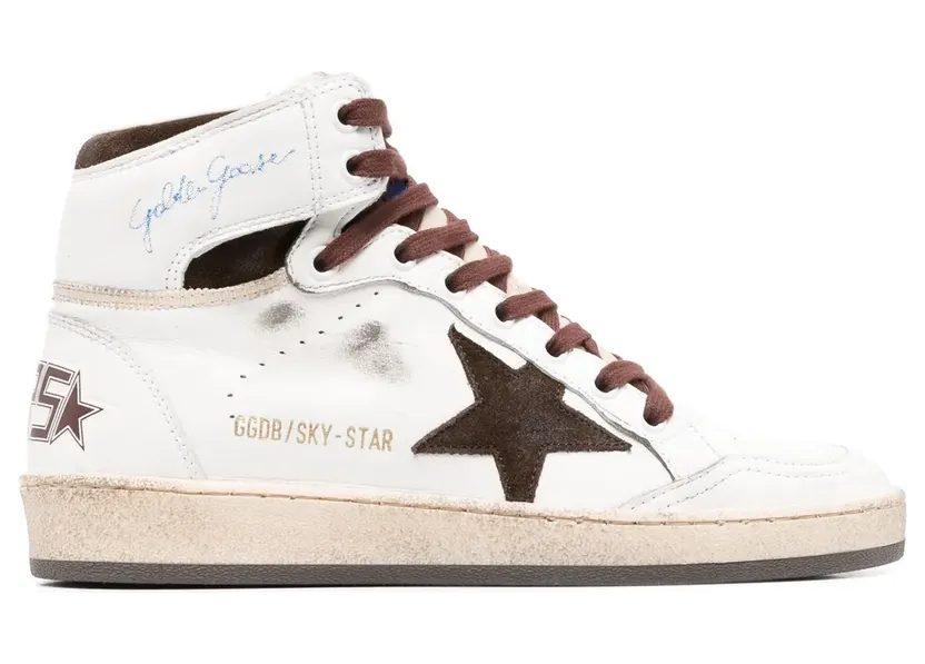 Golden Goose Sky-Star High-Top-Sneakers – Weiß (GWF00230F004005)