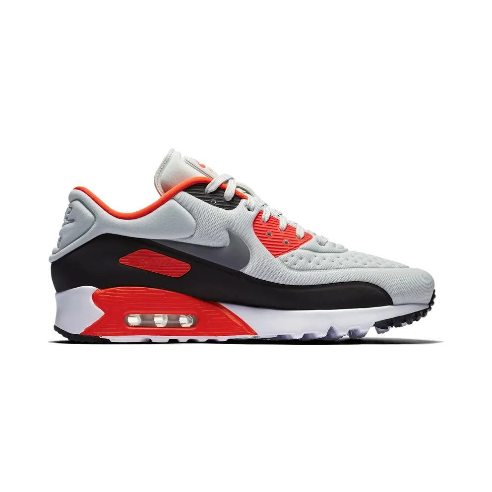 Nike Air Max 90 Ultra Infared Pure Platinum/Bright Crimson-Cool Grey-Neutral Grey (845039-006)