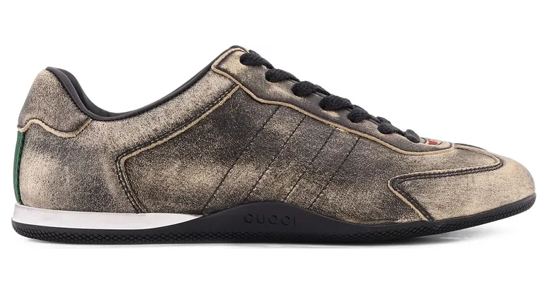 Gucci Distressed Web-stripe “Brown” (857016 AAF0E 1086)