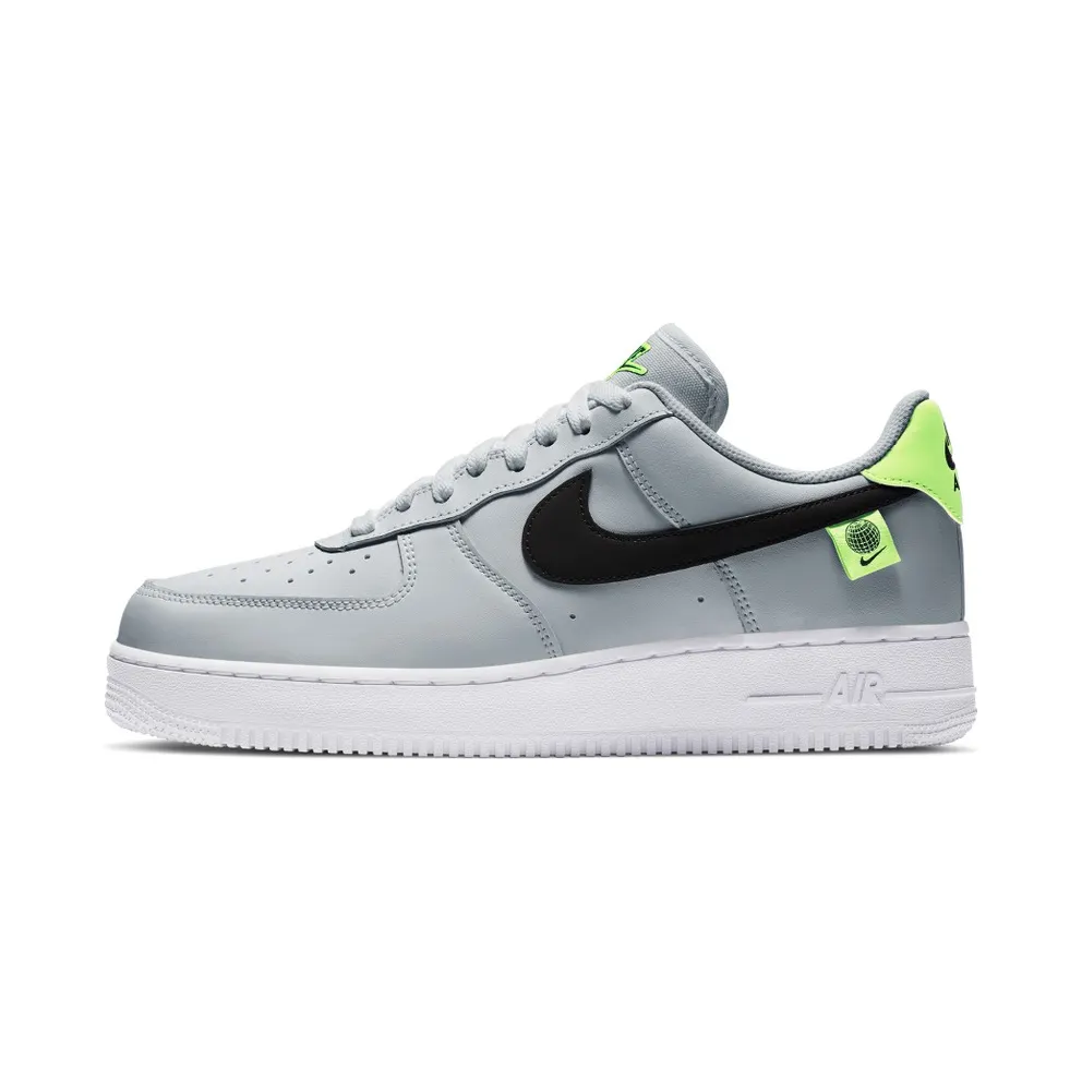 Nike Air Force 1 Low Worldwide Pure Platinum Pure Platinum/Black-Green Strike-White (CK7648-002)