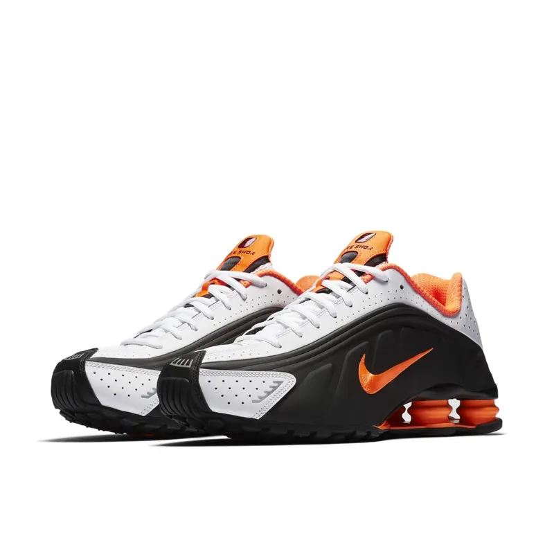 Nike Shox R4 Dutch Orange Black/White-Reflect Silver-Dutch Orange (104265-046)